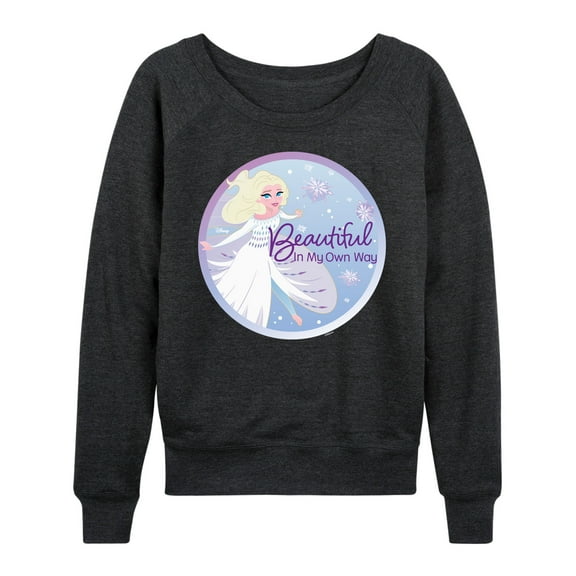 Frozen - Winter - Beautiful In My Own Way - Women's Lightweight French Terry Long Sleeve Shirt