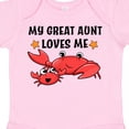 thumbnail image 4 of Inktastic My Great Aunt Loves Me- Cute Crab Family Boys or Girls Baby Bodysuit, 4 of 5