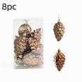 thumbnail image 2 of Christmas Pinecone Ornaments, 8 Pack Painted Plastic Hanging Pendants, Boxed Tree Decor, for Holiday Party, Xmas Tree Decor, 2 of 7