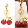 thumbnail image 2 of Fogun Elegant Cherries Key Holder Portable Cherries Keychain Accessory Fashion Keyrings Elegant Bag Embellishment, 2 of 2