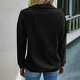 thumbnail image 7 of Mifsaly Half Zip Sweatshirt Women Lapel Long Sleeve Fashion Sweatshirts Drop Shoulder Soild Color Trendy Pullover Tops with Pockets 2025 Work Daily Lounge Outfits, 7 of 7