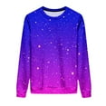 thumbnail image 3 of CLOISE Sweatshirts for Women Plus Size Lightweight Crew Neck Tops Gradient Long Sleeve Pullover Casual Fall Outfits, 3 of 8