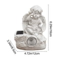 thumbnail image 3 of CaiYueKe Solar Garden Statue Outdoor Decor Resin Sculpture Vintage Courtyard Ornament Waterproof Landscape Art Patio Yard Figurine Home Decoration, 3 of 6