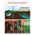 thumbnail image 4 of 50 Pack 57.28 Inch Plastic Coated Metal Tomato Garden Stakes with Pointed End and Non Slip Bumps for Climbing Plants and Outdoor Vegetables Support, 4 of 6