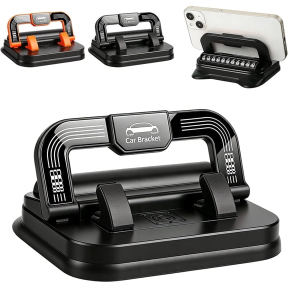 Car Phone Holder | 360° Rotation Dashboard Mount with Adjustable Angle & Suction Cup for Secure Non-Slip Navigation