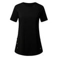 thumbnail image 4 of zttd women's maternity short sleeve side button tunic nursing tops for breastfeeding blouse, 4 of 9