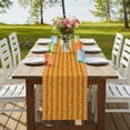 thumbnail image 4 of Table Runners 72 Inches Long Dress Scarves, Orange Spring Leaves Farmhouse Kitchen/Dining Table Runner, Coffee Tablerunners, Pastoral Botanical Striped Flowers 14x72 Inch, 4 of 9