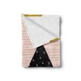 thumbnail image 2 of Geometric Soft Flannel Fleece Blanket, Abstract Composition Hand Drawn Vintage Texture Dots Lines Triangles Modern Art, Cozy Plush for Indoor and Outdoor Use, 60" x 80", Multicolor, by Ambesonne, 2 of 6