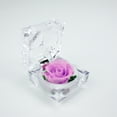 thumbnail image 4 of 1 pieza de flor preservada, rosa de la eternidad, rosa nunca marchita, regalo para el cumpleaños y aniversario del día de San Valentín con caja de regalo con cajón (morado claro), 4 of 4