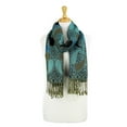 thumbnail image 4 of Paisley Pattern Tow Layered Woven Pashmina Shawl Scarf Wrap Stole, 4 of 4