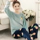 thumbnail image 3 of Conjuntos de Pijamas de franela para Mujer, ropa de dormir con estampado de princesa de dibujos animados, conjunto de terciopelo, ropa de casa Kawaii para niña, Otoño e Invierno, 3 of 4
