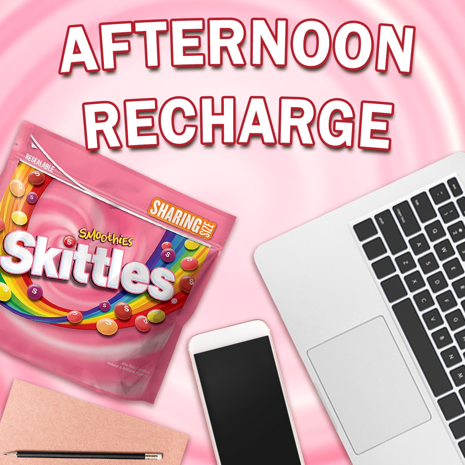 Skittles Smoothies Chewy Candy, Sharing Size - 15.6 oz Bag