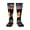 1 Black, variant on Women's Knee High Socks Firefighter Red Thin Flag Outdoor Casual Tube Socks