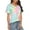 Purple Yellow, variant on Deago Womens Tie Dye V Neck Short Sleeve T-Shirts Loose Fit Comfy Tees Casual Summer Tops Shirts with Pocket (Purple, L)