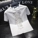 thumbnail image 4 of Violent Bear Half Hot Diamond Camiseta Hombres Algodón Puro Manga Corta ins Fashion Boys Toppangjing, 4 of 4