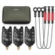 thumbnail image 1 of Alarma de mordida Alarmas de mordida de pesca Lixada Alerta de cadena Swinger Set Kit de alarma de pesca digital LED Indicador de alarma de alerta Pesca Swinger Aparejos de pesca con caja con cremalle Lixada  Alarma de mordida, 1 of 7