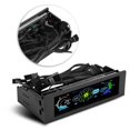 thumbnail image 2 of Peahefy 5-Fans Speed Controller CPU Temperature Sensor Computer Cooling Drive Bay Front LCD Panel, PC Fan Controller, 2 of 8