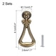 thumbnail image 2 of 2 juegos de tiradores de cajón vintage con tornillo para cajones de tocador, bronce (6.1 cm de largo), 2 of 6