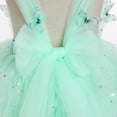 thumbnail image 6 of IBTOM CASTLE Toddler Girls Butterfly Birthday Dress Rainbow Tulle Formal Wedding Party Ruffle Tutu Dresses Photo Shoot 12-18 Months Mint Green, 6 of 8