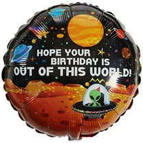 Betallic Alien Birthday Foil Balloon, 18", Multicolor