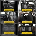thumbnail image 2 of DIKSOAKR Car Seat Covers Fit for Subaru Crosstrek 2016-2025 Full Set Seat Cover Waterproof Faux Leather Compatible Airbag Automotive Cushion Protector(5 Seats, Black&Grey), 2 of 7