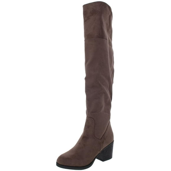 Journee Collection Womens Knee Boots, Taupe, 7.5