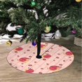 thumbnail image 2 of FMSHPON FlowersSnails Xmas Christmas Tree Skirt Stand Mat for Holiday Party Decoration Indoor Outdoor 48 inches, 2 of 3