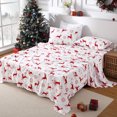 thumbnail image 1 of Draps de Noël Grand Lit, Ensemble de Draps en Microfibre Brossée Douce, 1 of 8