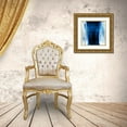 thumbnail image 3 of Wright, Christine 20x20 Gold Ornate Wood Framed with Double Matting Museum Art Print Titled - Free Fall Indigo Blue II, 3 of 4