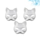 thumbnail image 5 of Máscara de gato de pulpa de embrión blanco, semi disfraz de fiesta de anime de juego de rol blanco, máscara de bricolaje, 5 of 5