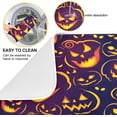 thumbnail image 4 of GZHJMY Halloween Horror Pumpkin Ghost Laughing Face Dish Drying Mat,16 x 18 Inches Microfiber Kitchen Countertop Table Protector Multi-Purpose Counter Rack Sink Drainer Pad, 4 of 6