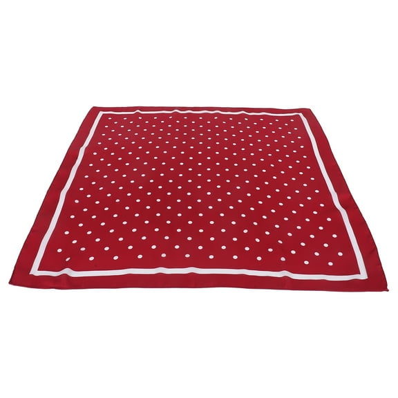 Soimiss Woman Scarf in Red Chiffon Stylish Sweet Dots Design Perfect for Travel Work and Shopping