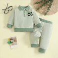 thumbnail image 6 of HCNTES Baby Boy Winter Clothes Toddler Baby Boy Fall Winter Clothes 12 18 24 Months 1T 2T 3T 4T 5T Cartoon Car Pattern Long Sleeve Tops and Long Pants Set Fall Sweatsuits Outfits, 6 of 8