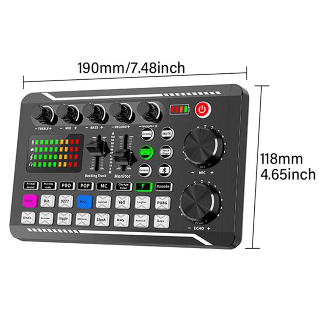 F998 Sound Card Kit,BM-800 Microphone Kit,with Live Sound Card,Audio Mixer Condenser PC Gaming Mic,for Streaming/Games