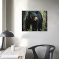 thumbnail image 4 of Black bear, forest Canvas Wall Decor For Bedroom Fashion Kitchen Wall Pictures Living Room Bedroom Home Office Wall Decor Ready to Hang, 4 of 6