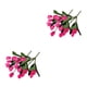 thumbnail image 1 of Flores Artificiales Tulipanes de Seda Yuarrent 2 uds Color Púrpura, 1 of 6