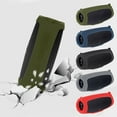 thumbnail image 3 of Étui en Silicone Charge 5 Portable Sans Fil Bluetooth-compatible Sac de Transport Housse Accessoire pour Haut-Parleur avec Sangle pour Vert Armée, 3 of 6