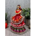 thumbnail image 7 of Day Of The Dead Traditional Red Gown Sugar Skull Dancer Statue Vivas Calacas, 7 of 7