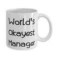 thumbnail image 2 of World's Okayest Manager Manager 15oz Mug, Useful Manager Gifts, Cup For Colleagues from Friends, Cheap Manager Gifts Under, Inexpensive Manager Gifts, Budget Friendly Manager Gifts, Gifts for, 2 of 6