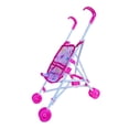 thumbnail image 4 of Carrito de empuje de juguete para muñecas, cochecito de simulación plegable de desarrollo, juguete para niños para fiestas preescolares al aire libre, 4 of 9