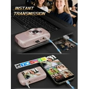 64MP 4K Digital Camera for Photography with Autofocus, 16X Zoom, Compact Design, Includes 32GB SD Card,Pink