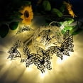 thumbnail image 2 of Toystoory Cadena de luces LED de mariposa, luz nocturna, lámpara intermitente, iluminación colorida, habitación del hogar, boda, Halloween, Iluminación navideña, 2 of 6