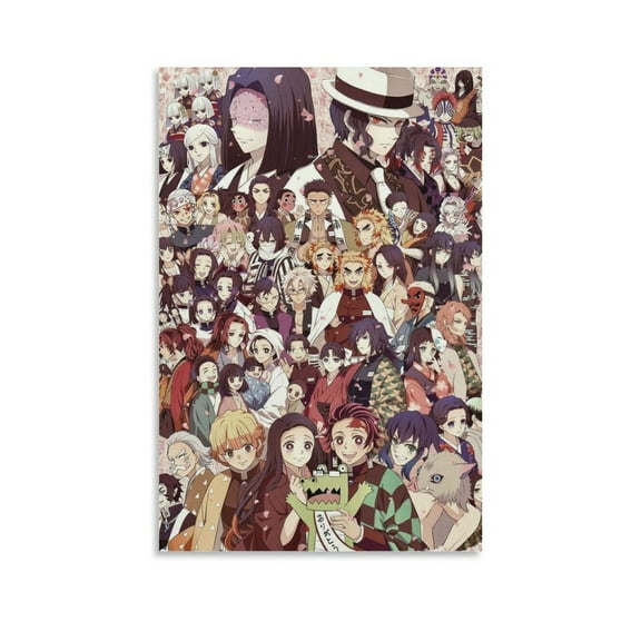Demon-Slayer Anime Poster (1) Poster Decorative Painting Canvas Wall Art Living Room Posters Bedroom Painting 16x24inch(40x60cm)