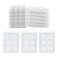 thumbnail image 3 of Siruishop 100 Pieces Candles Melt Clamshells Models for Wickless Tarts Candles Easy to Use Square, 3 of 8