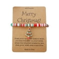 thumbnail image 7 of Zeranth Christmas Charm Bracelet with Card,Santa Snowflake Sock Charm Colorful Handmade Bead Stacked Bracelet Jewelry Kids Xmas Gift, 7 of 7