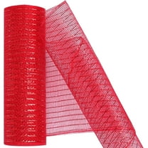 10 Inch x 30 Feet Decor Mesh Ribbon with Metallic Foil， Deco Mesh Wreath Supplies Ribbon Mesh Roll for Spring Wreaths, Swags, Craft, Party Decoration