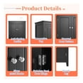 thumbnail image 5 of GDF Studio 23.6" Elegant Bathroom Floor Cabinet with 4 Doors, Storage Organizer, Adjustable Shelf, Black, 5 of 12