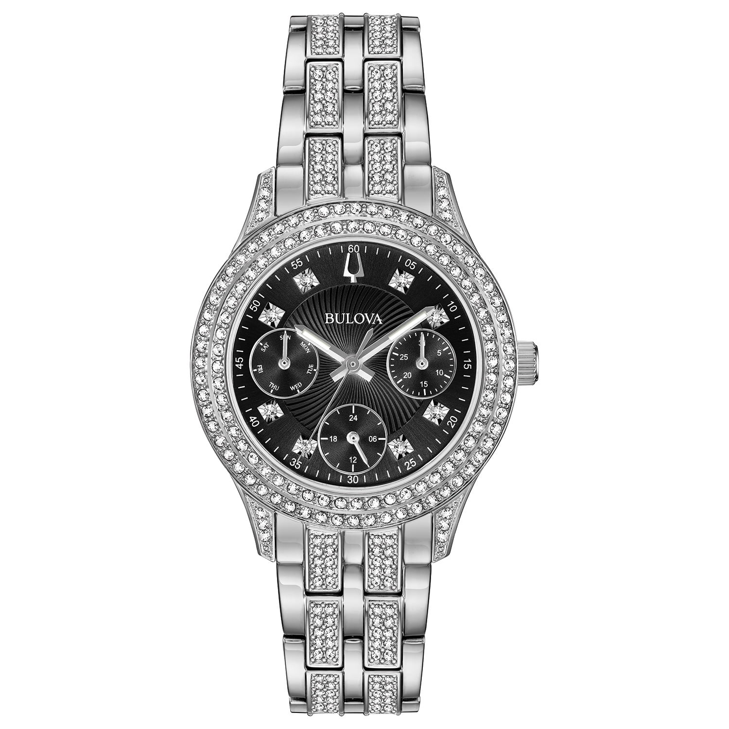 Bulova Bulova Women's Crystal Stainless Steel Watch