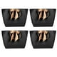 thumbnail image 4 of Bolsas De Papel Negras Con Lazo Dorado, Ideales Para Fiestas, Ropa, Joyas, Regalos, Con Dorado, Ideales Para Vacaciones, Venta Minorista, Bolsas De, 4 of 7