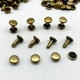 thumbnail image 4 of Remaches de cuero Hugo Remaches de tachuelas dobles 6x8mm Bronce, 4 of 9